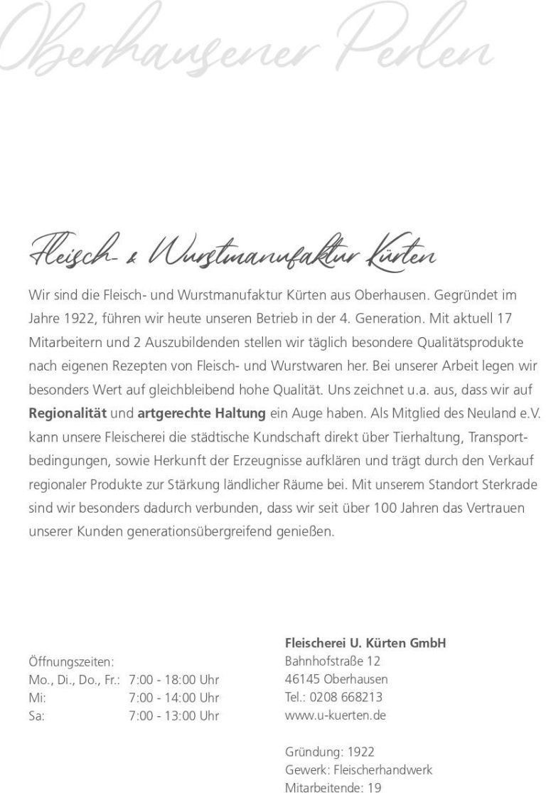 Fleischerei Kürten Fleischerei Kürten