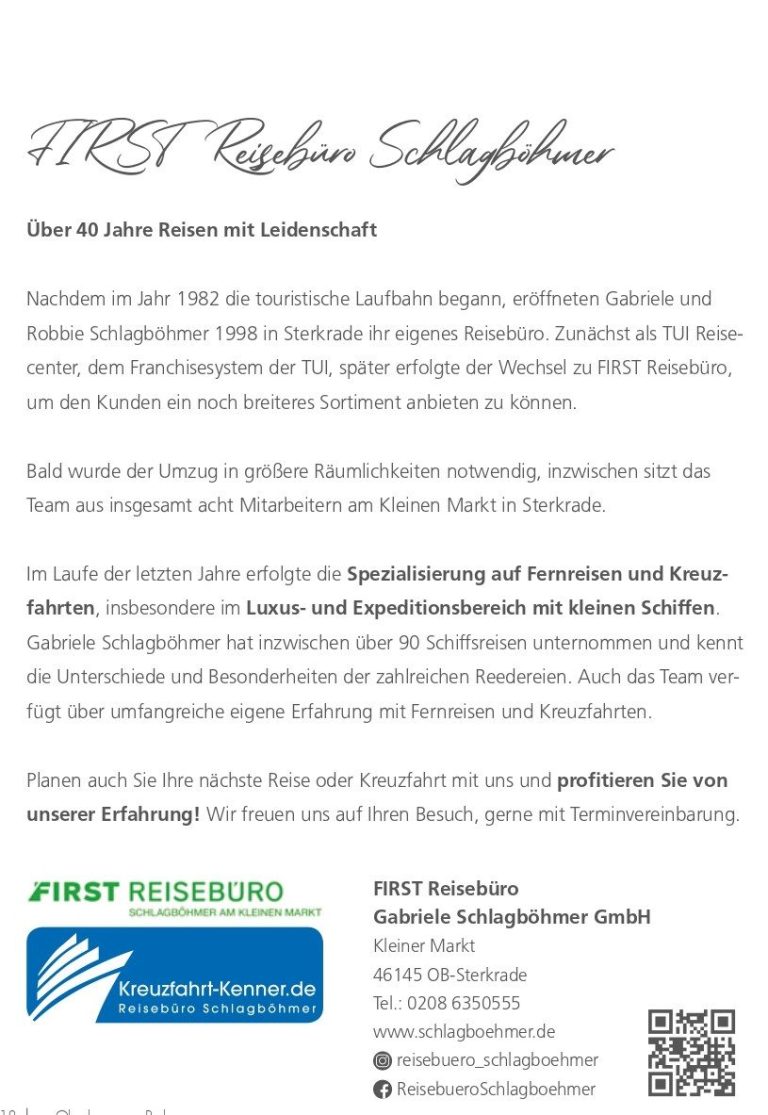 FIRST Reisebüro Schlagböhmer FIRST Reisebüro Schlagböhmer